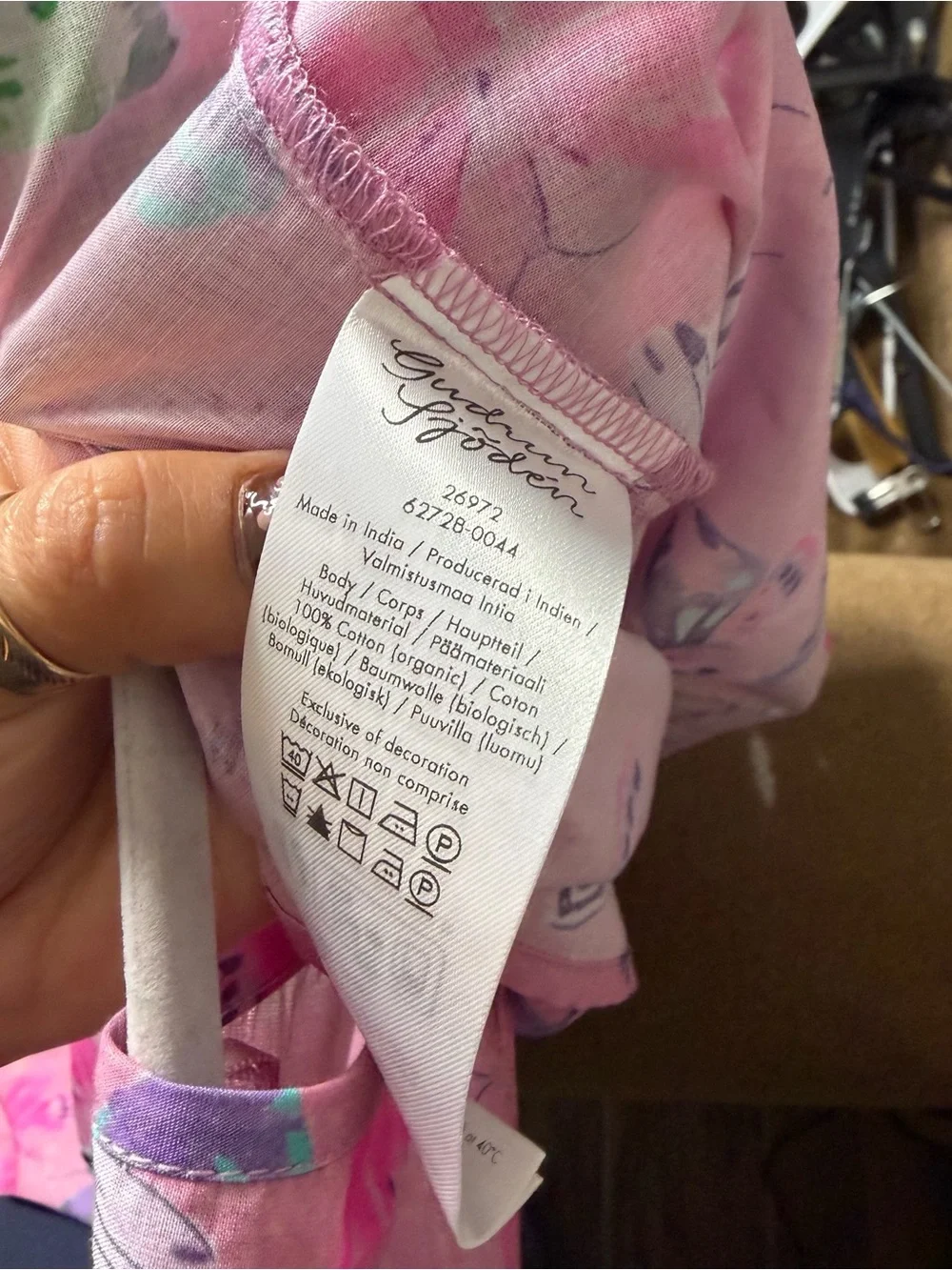 Gudrun Sjöden Fjäril Dress Organic Cotton Sleeveless Butterfly Printed Maxi Midi